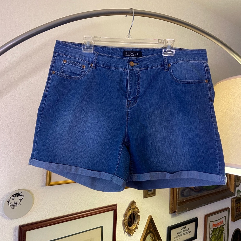 Eloquii Classic Blue Jean Shorts